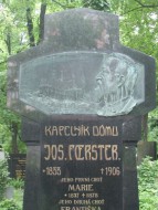 Náhrobek Josefa Foerstera na Olšanských hřbitovech v Praze
