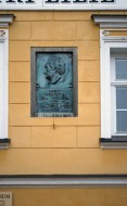 Pamětní deska Johanna Wolfganga Goetha na domu U Tří lilií ve Františkových Lázních